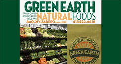 Desktop Screenshot of greenearthnaturalfoods.com